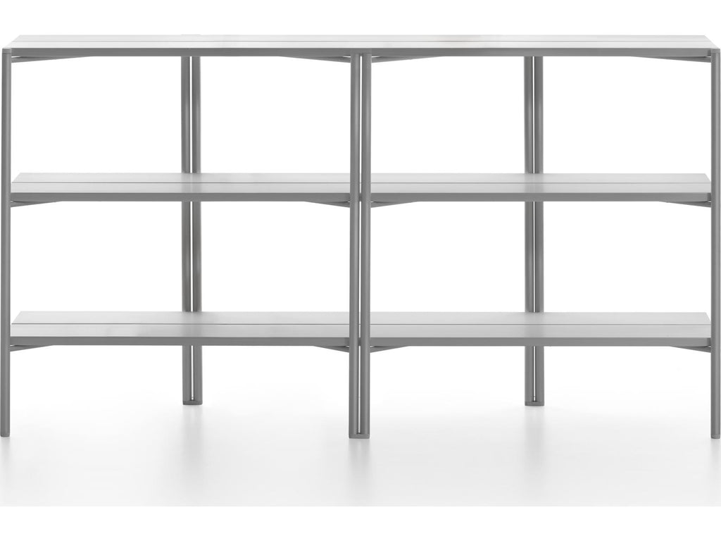 Run By Sam Hecht And Kim Colin Rectangular Clear Anodized Aluminum Console Table
