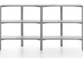 Run By Sam Hecht And Kim Colin Rectangular Clear Anodized Aluminum Console Table