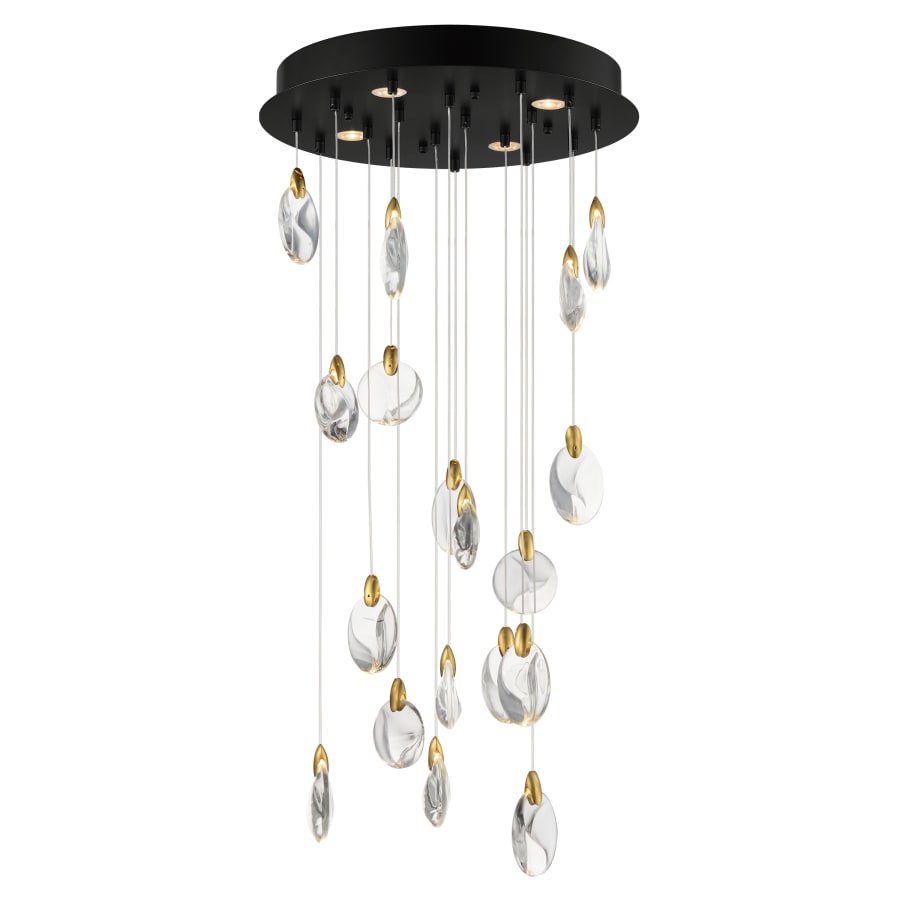ET2 Pebble 22 Light 22" Wide LED Suspension Multi Light Pendant