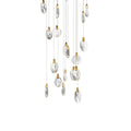ET2 Pebble 22 Light 22" Wide LED Suspension Multi Light Pendant