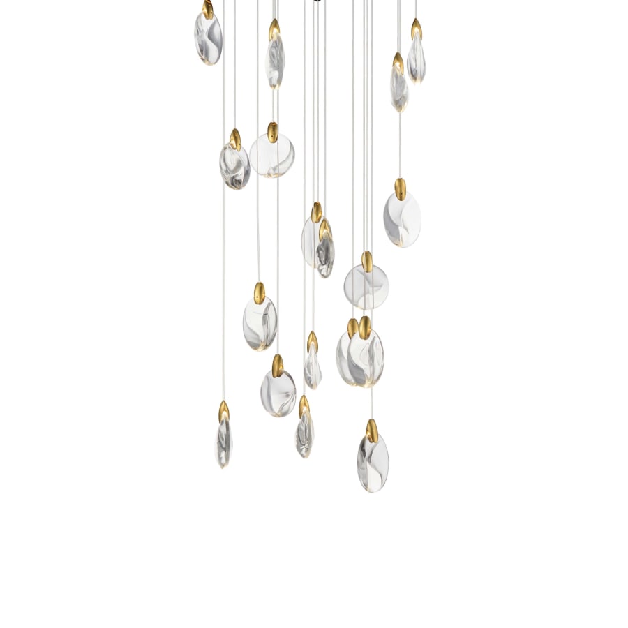ET2 Pebble 22 Light 22" Wide LED Suspension Multi Light Pendant