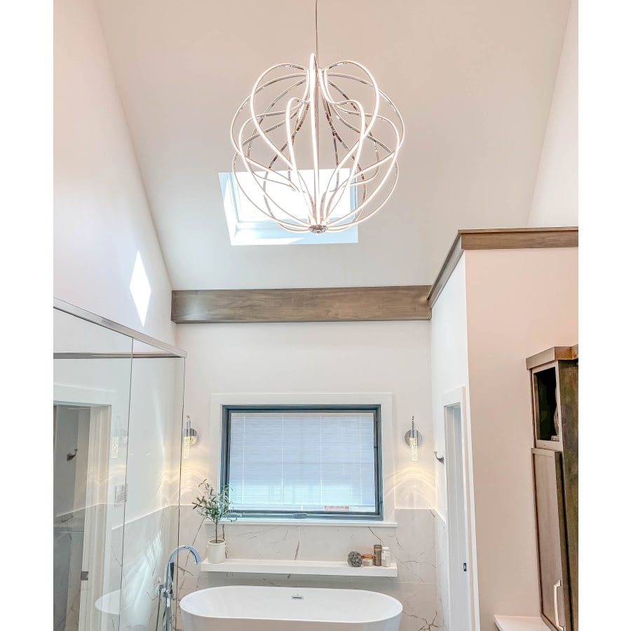 ET2 Aura 31" Wide LED Abstract Globe Chandelier