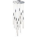 ET2 Big Fizz 20" Wide Integrated LED Multi Light Pendant with Crystal Cylinder Shades