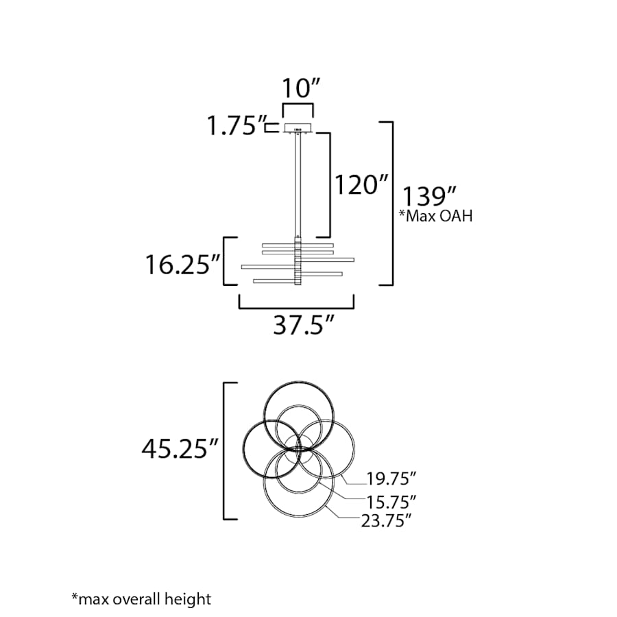 ET2 Hoopla 38" Wide Pendant