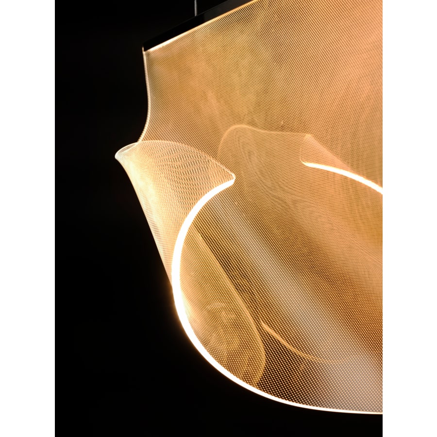 ET2 Rinkle 51" Wide LED Multi Light Linear Abstract Pendant