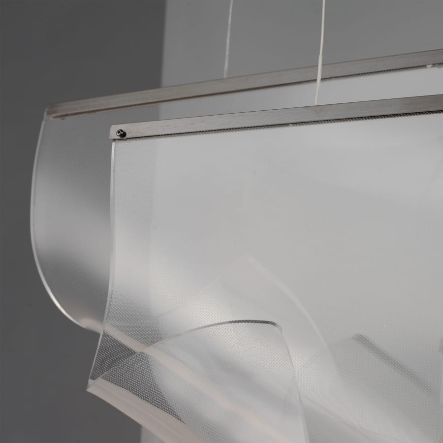 ET2 Rinkle 51" Wide LED Multi Light Linear Abstract Pendant