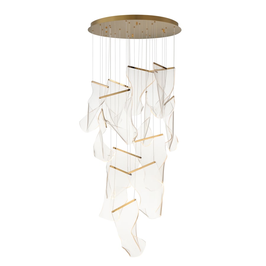 ET2 Rinkle 28" Wide LED Multi Light Abstract Pendant