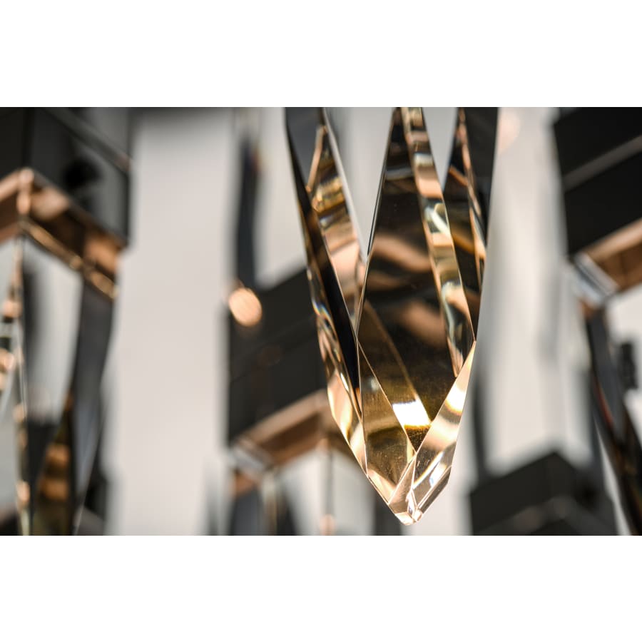 ET2 Quartz 9 Light 16" Wide LED Multi Light Pendant