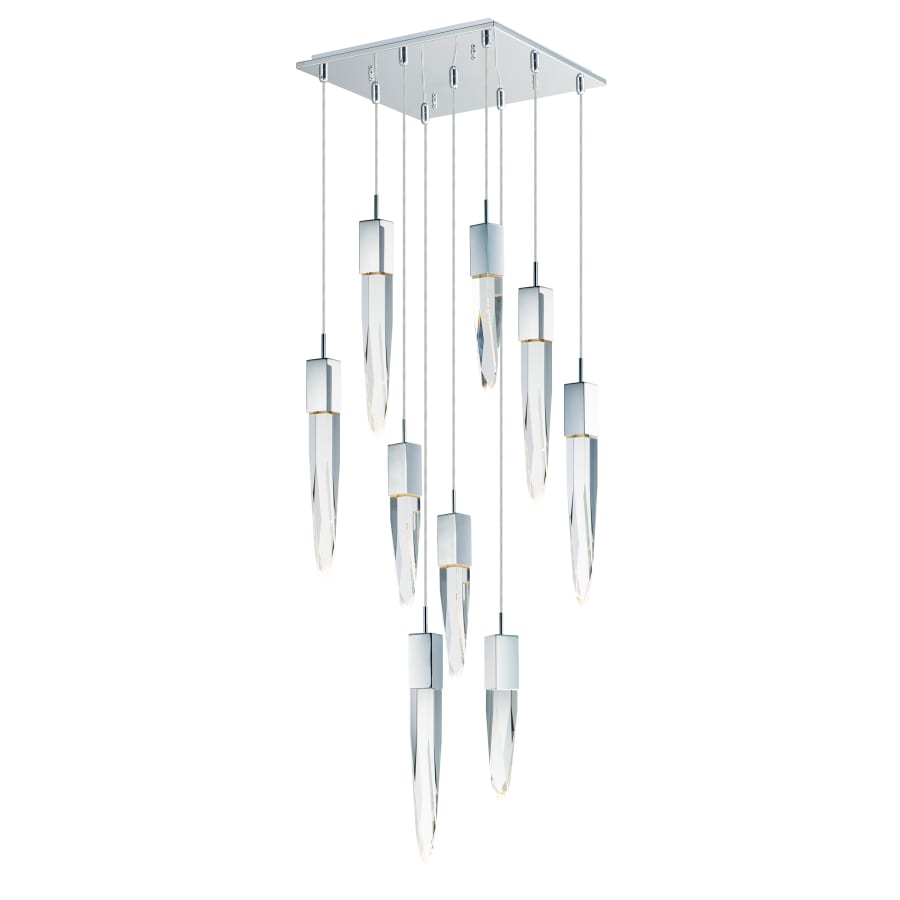 ET2 Quartz 9 Light 16" Wide LED Multi Light Pendant