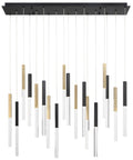 Eurofase Benicio 18 Light Chandelier in Gold & Black