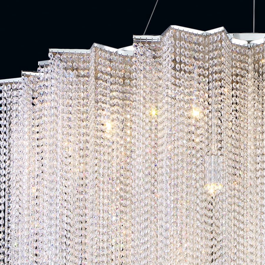 Eurofase Lighting Cohen 12 Light 49" Wide Crystal Chandelier