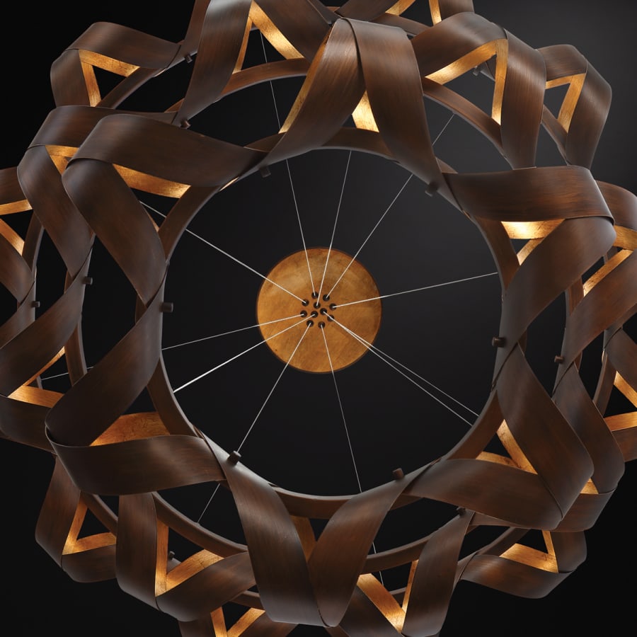 Eurofase Lighting Banderia 44" Wide LED 3 Tier Ring Chandelier