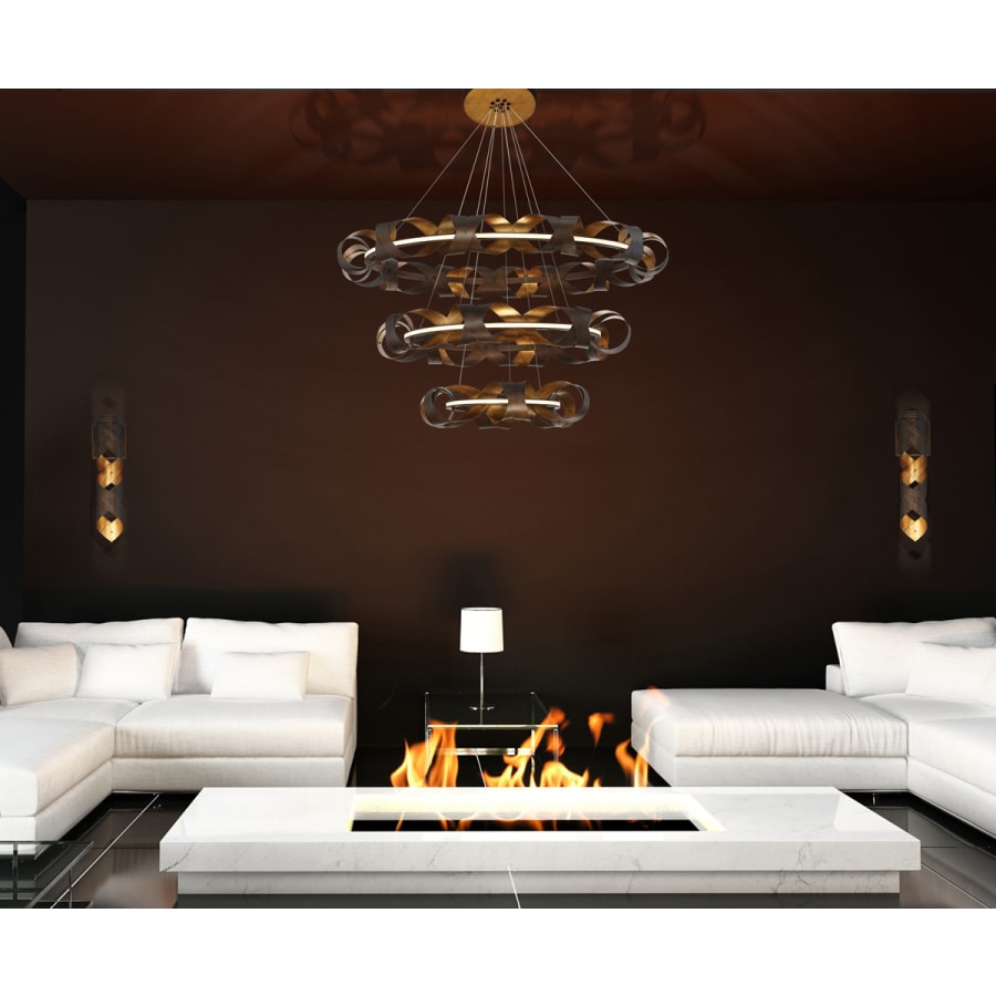 Eurofase Lighting Banderia 44" Wide LED 3 Tier Ring Chandelier