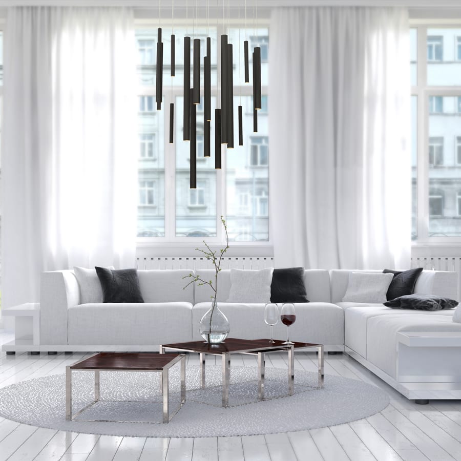 Eurofase Lighting Santana 18 Light 24" Wide LED Suspension Chandelier