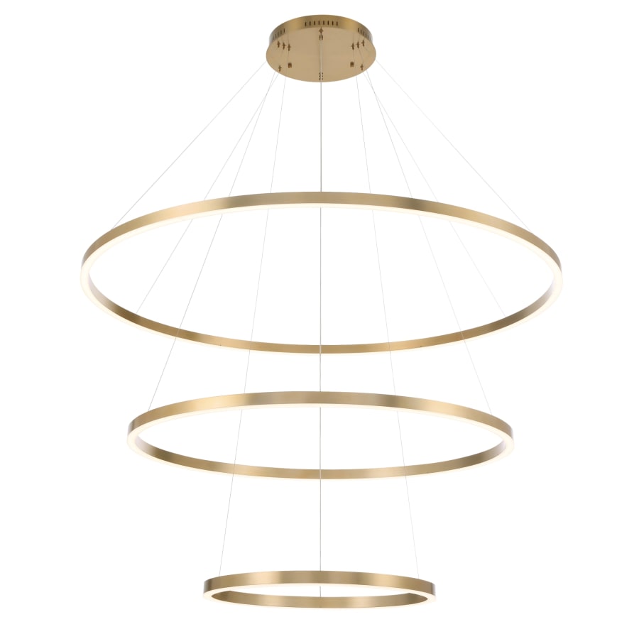 Eurofase Lighting Spunto Three-Tier 61" Wide 3000K LED Ring Chandelier
