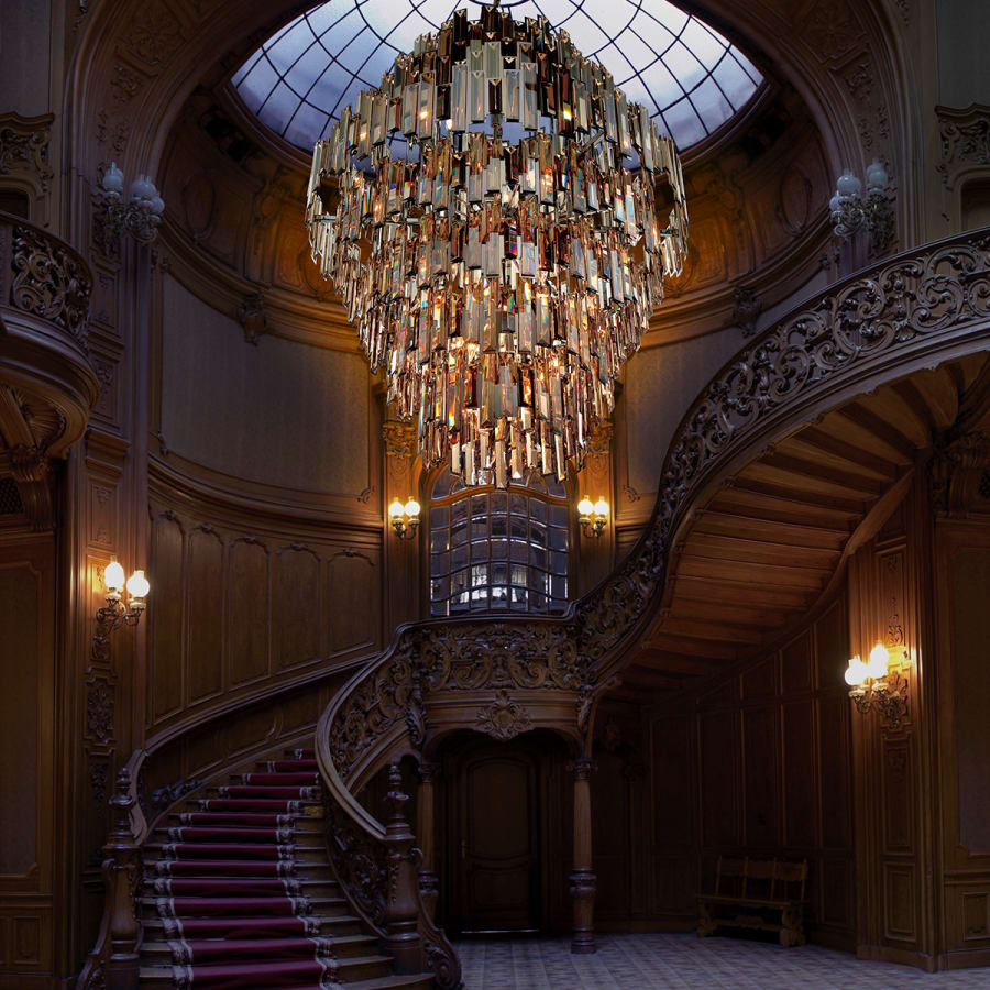 Eurofase Lighting Vienna 28 Light 40" Wide Crystal Chandelier