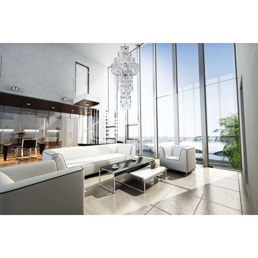 Eurofase Lighting Viviana 26 Light 36" Wide Empire Chandelier