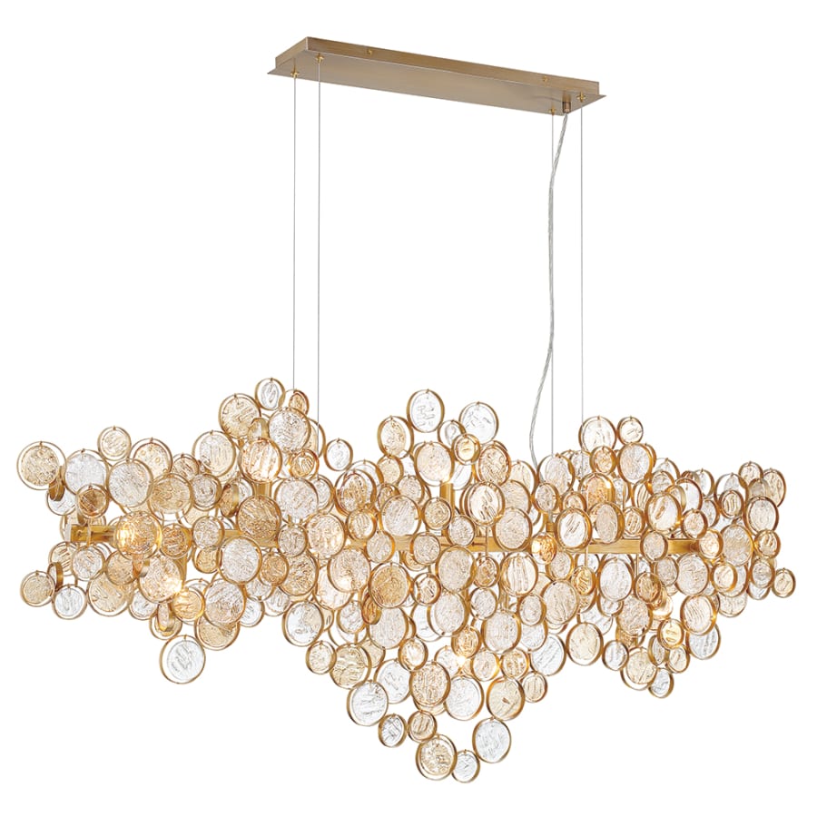 Eurofase Lighting Trento 15 Light 56" Wide Linear Chandelier