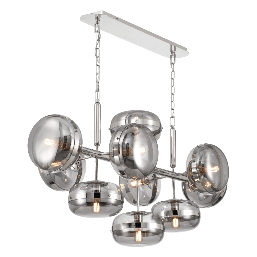 Eurofase Lighting Nottingham 10 Light 55" Wide Linear Chandelier