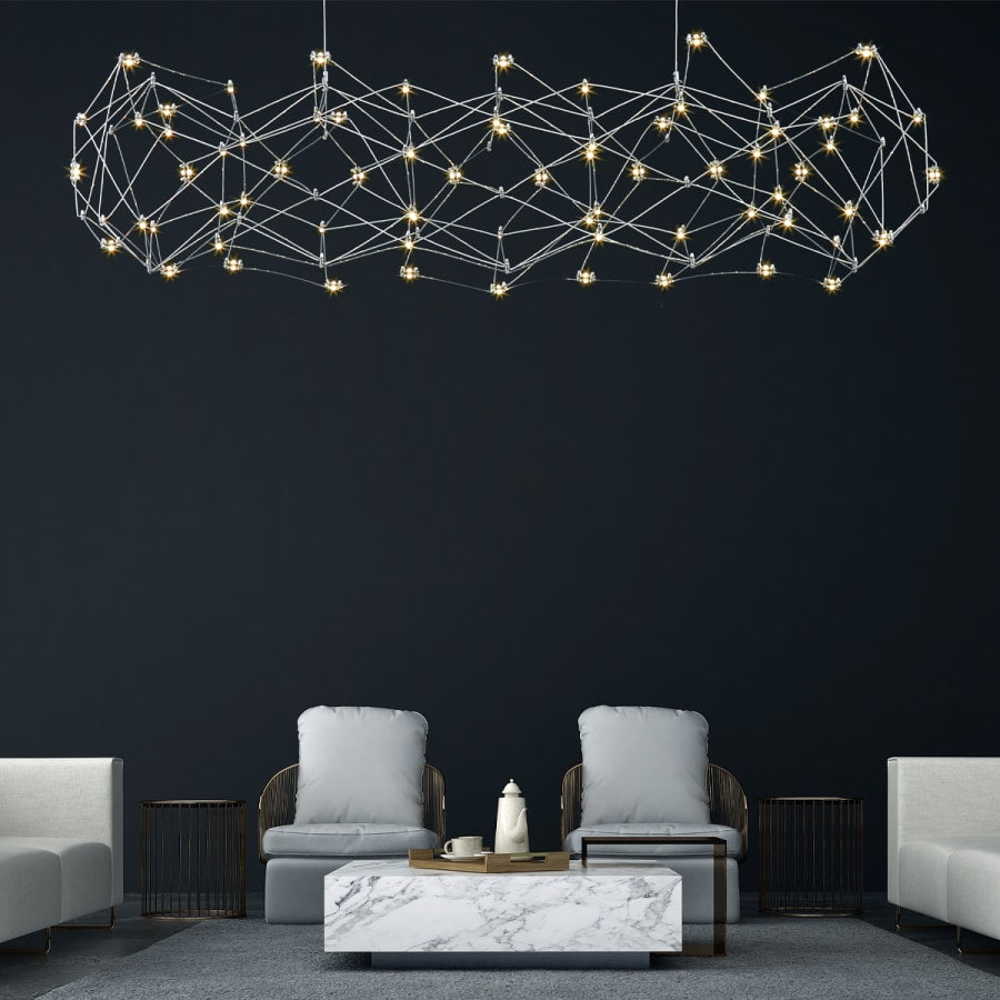 Eurofase Lighting Leonardelli 65" Wide LED Abstract Chandelier