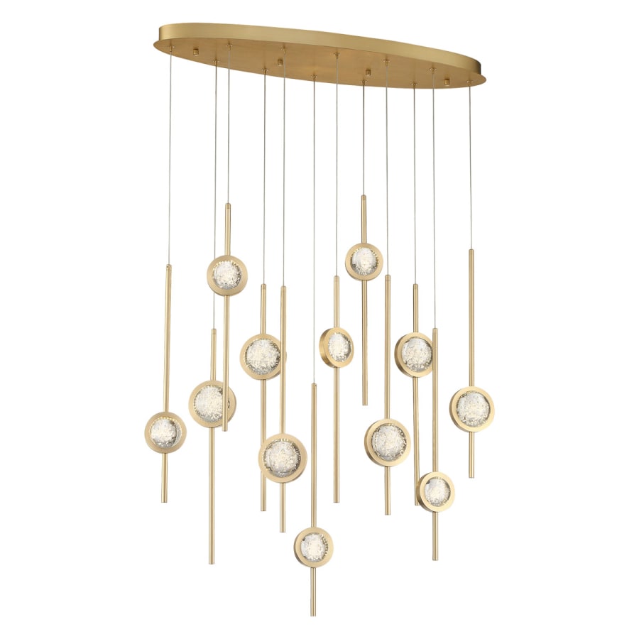 Eurofase Lighting Barletta 12 Light 38" Wide LED Abstract Linear Pendant