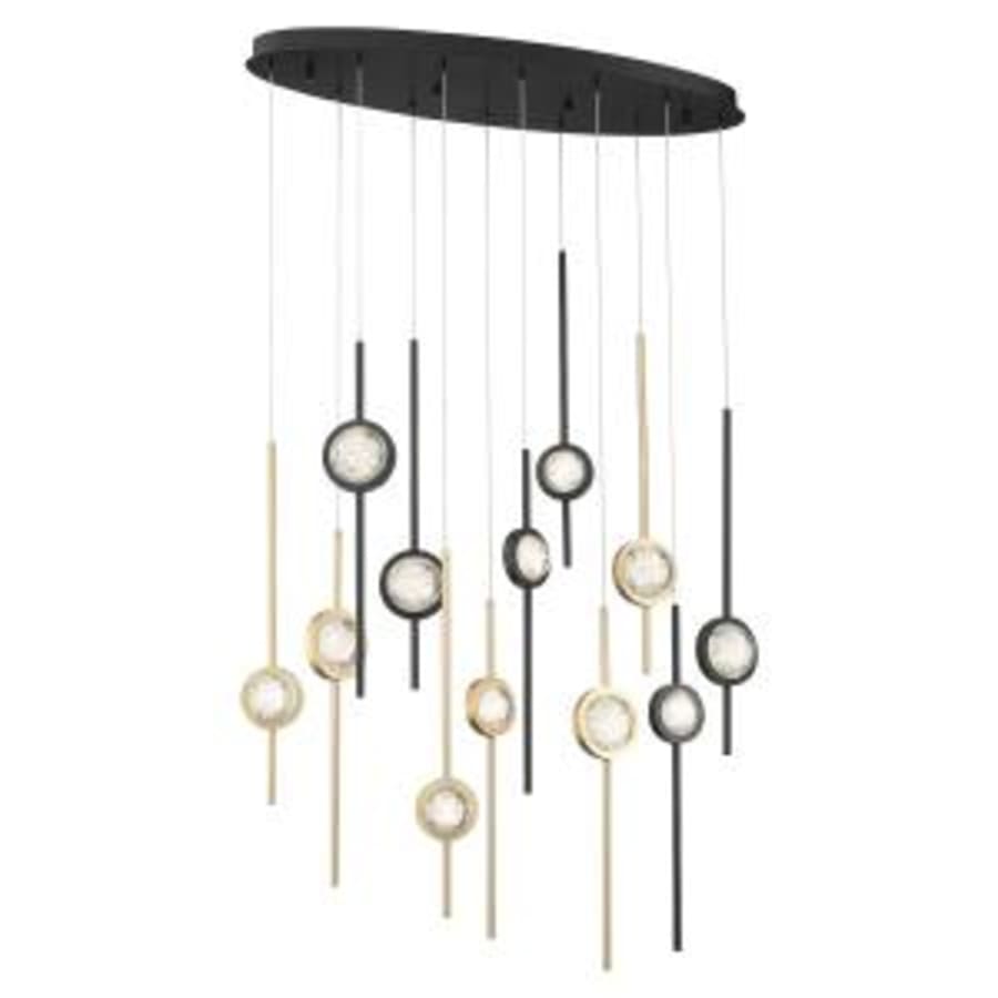 Eurofase Lighting Barletta 12 Light 38" Wide LED Abstract Linear Pendant