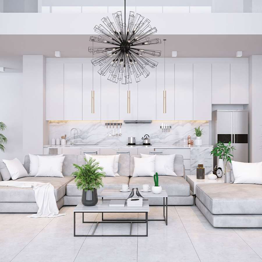 Eurofase Lighting Dendelio 35 Light 54" Wide Sputnik Chandelier