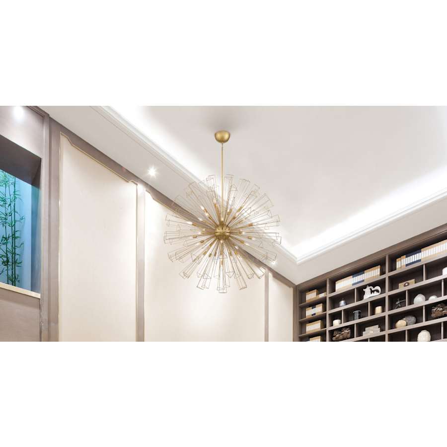 Eurofase Lighting Dendelio 35 Light 54" Wide Sputnik Chandelier