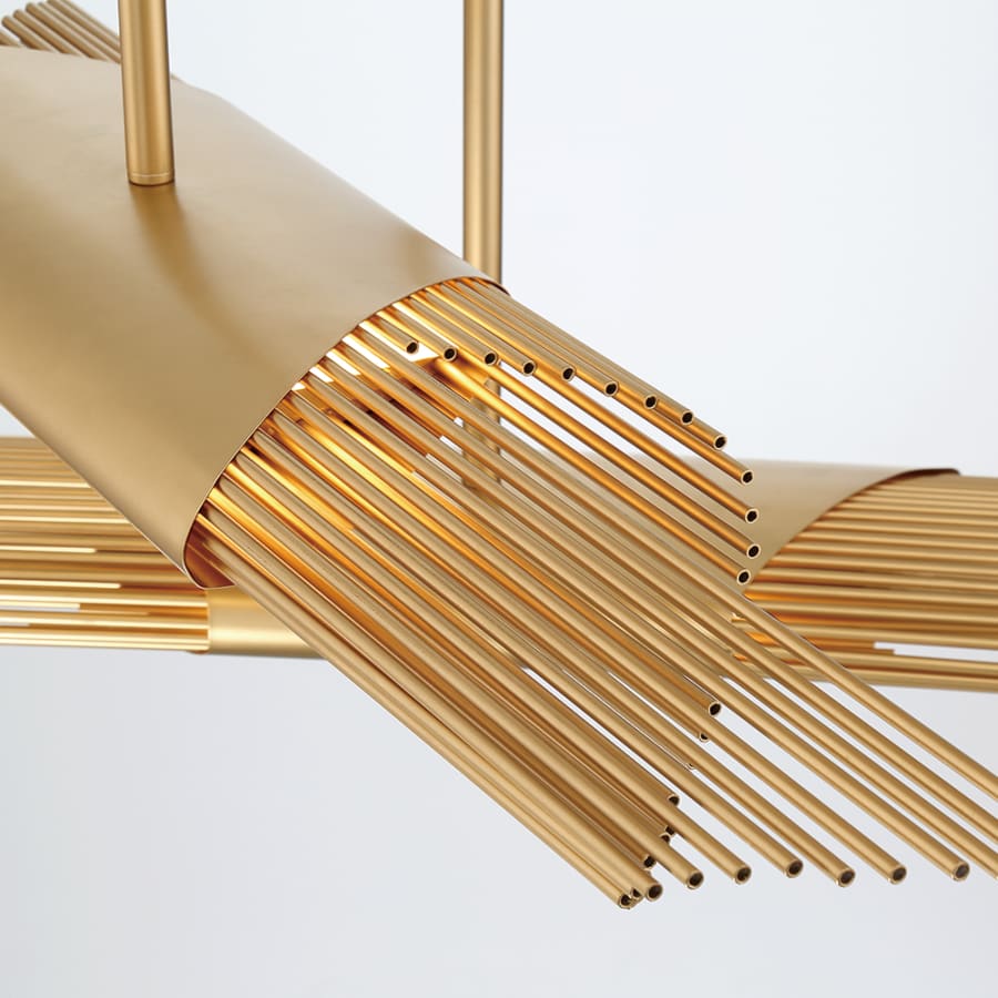 Eurofase Lighting Umura 3 Light 52" Wide LED Abstract Multi Light Pendant