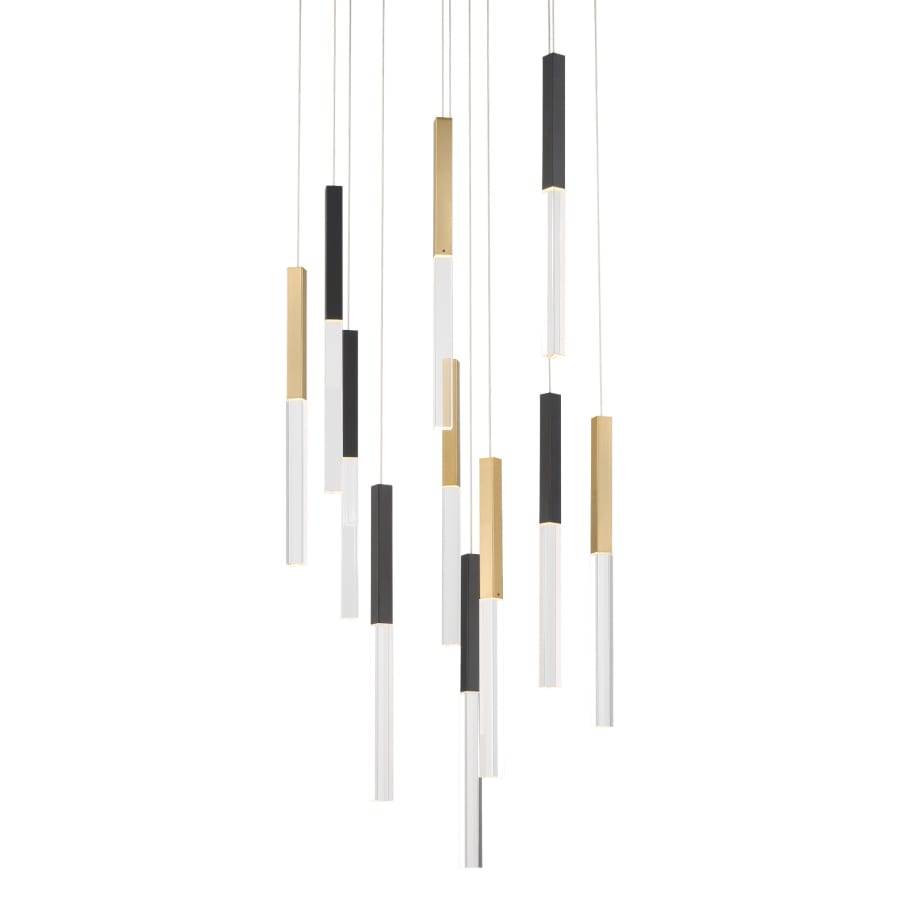 Eurofase Lighting Benicio 22" Wide 3000K LED Crystal Multi-Pendant Light