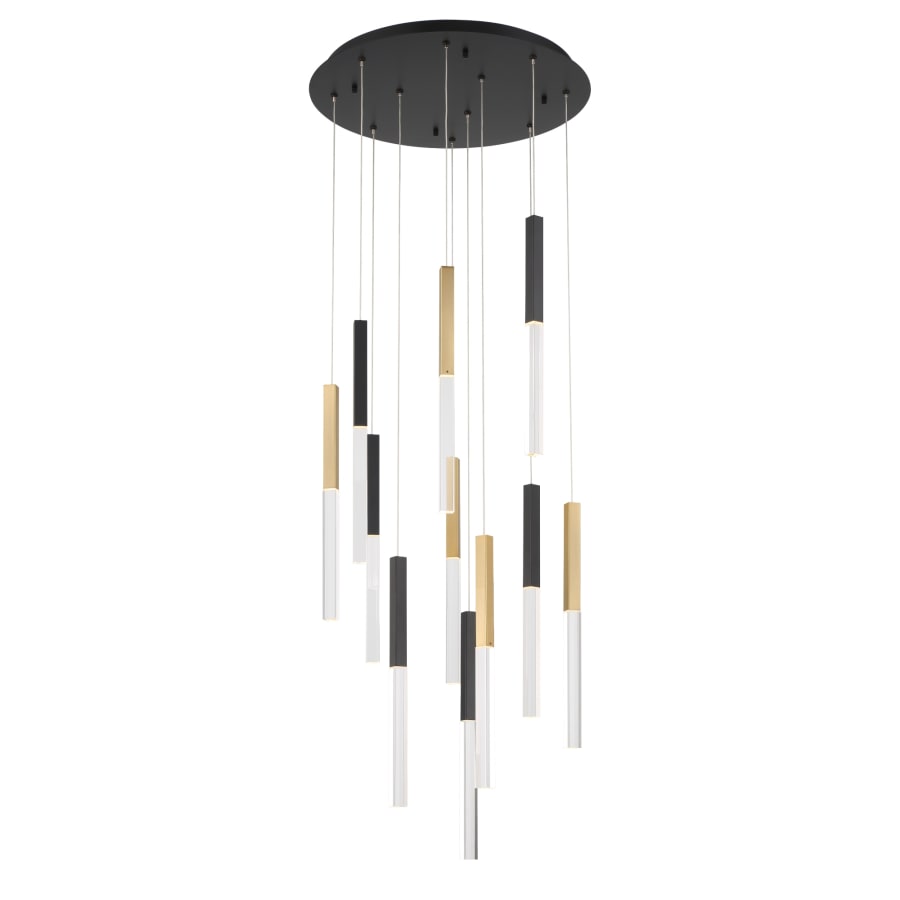 Eurofase Lighting Benicio 22" Wide 3000K LED Crystal Multi-Pendant Light