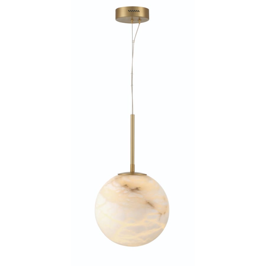 Eurofase Lighting Kepler 12" Wide 3000K LED Pendant with Alabaster Shade