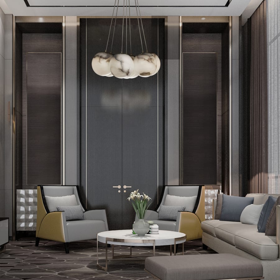 Eurofase Lighting Kepler 18" Wide 3000K LED Multi Pendant with Alabaster Shades