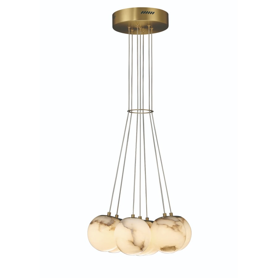 Eurofase Lighting Kepler 18" Wide 3000K LED Multi Pendant with Alabaster Shades