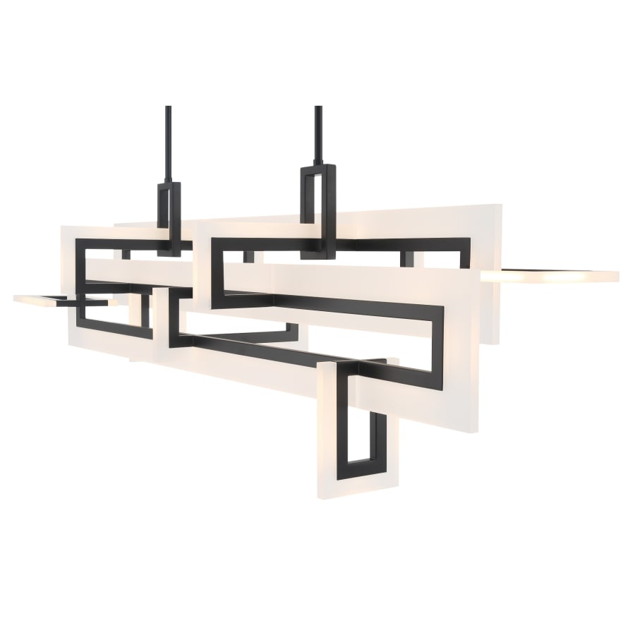Eurofase Lighting Inizio 55" Wide 3000K LED Geometric Linear Chandelier
