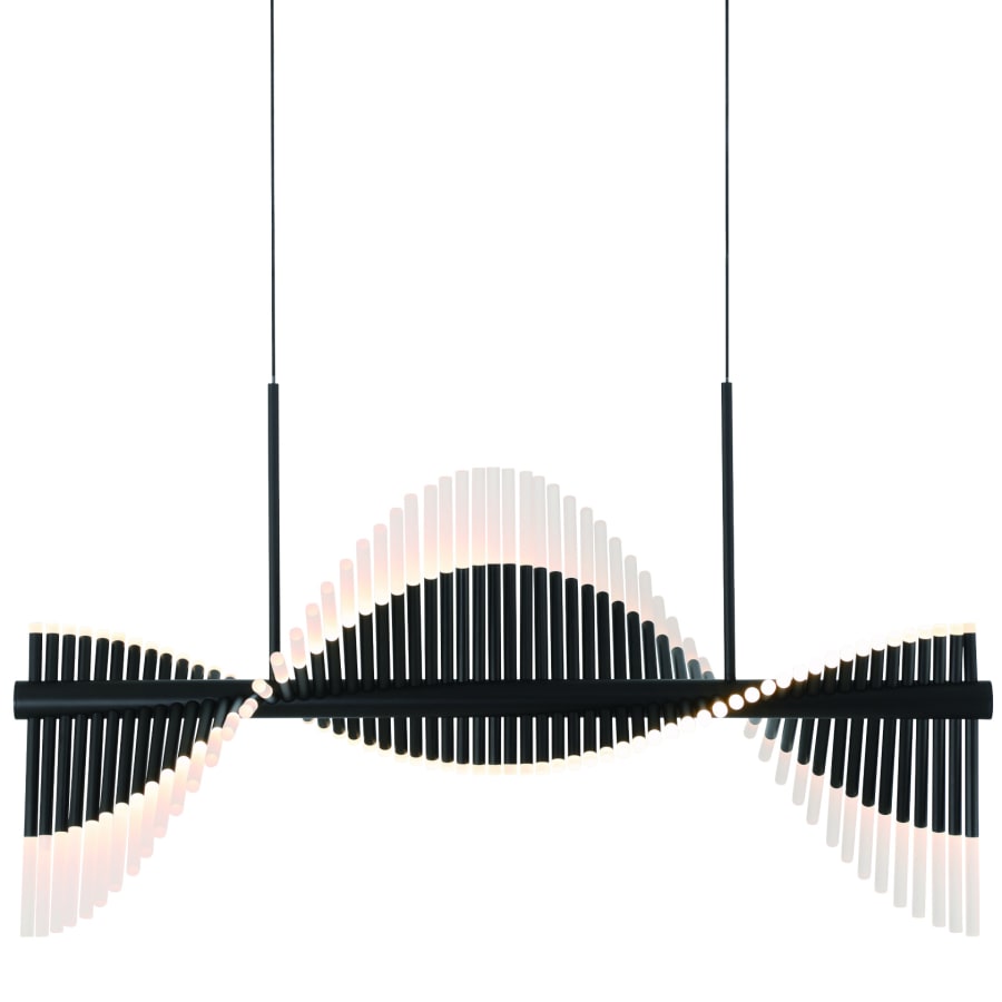 Eurofase Lighting Voltik 40" Wide LED Abstract Linear Chandelier