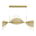 Eurofase Lighting Voltik 59" Wide LED Abstract Linear Chandelier