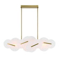 Eurofase Lighting Nuvola 56" Wide LED Abstract Linear Chandelier