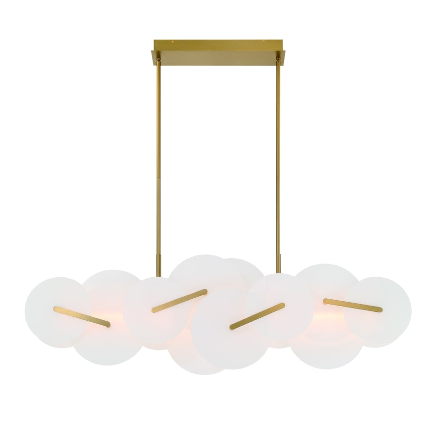 Eurofase Lighting Nuvola 56" Wide LED Abstract Linear Chandelier