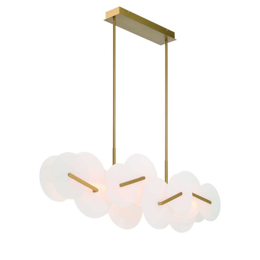 Eurofase Lighting Nuvola 56" Wide LED Abstract Linear Chandelier