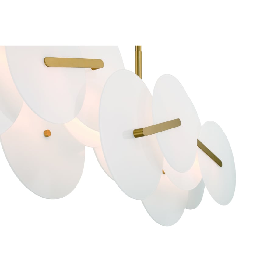 Eurofase Lighting Nuvola 56" Wide LED Abstract Linear Chandelier