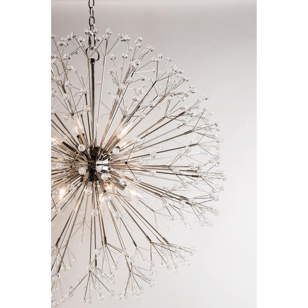 Dunkirk 16-Light Chandelier in Aged Brass 40L x 40W x 40H