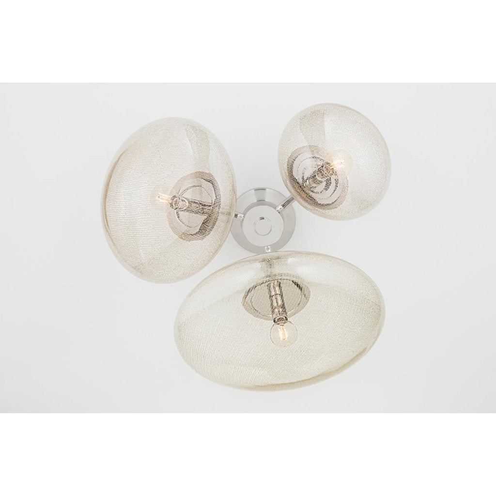 Opera 14-Light Chandelier in Polished Nickel by Kelly Behun 55L x 55W x 33H
