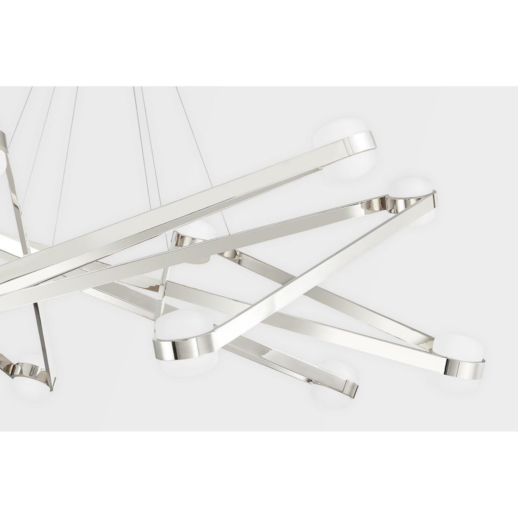 Orbit 6-Light Chandelier in Aged Brass 38L x 38W x 13.75H