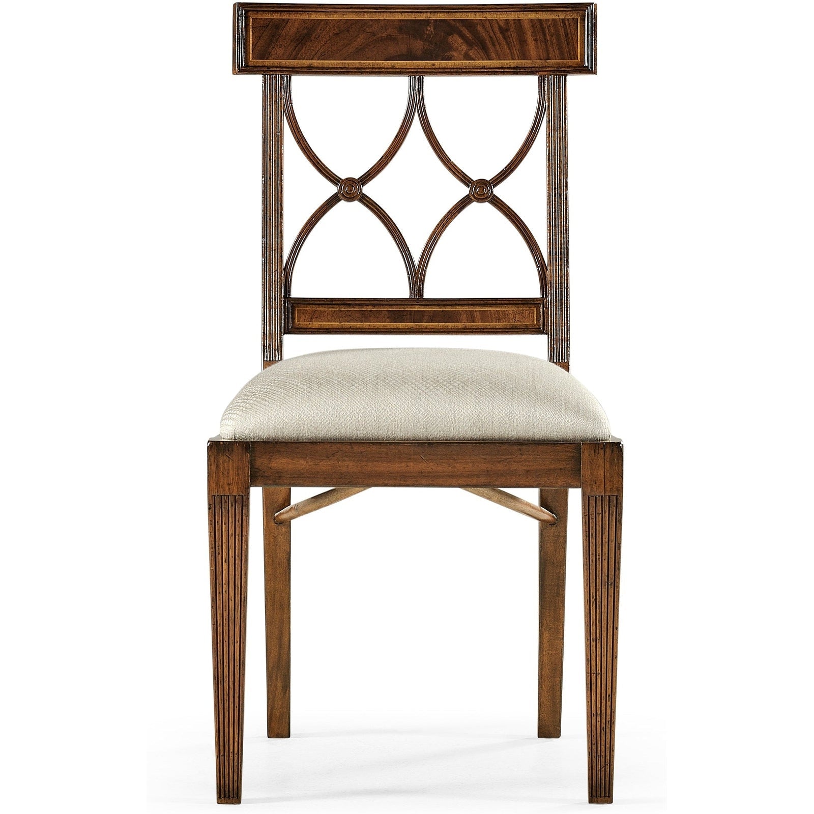 Jonathan Charles Buckingham Curved Back Side Chair (494347-SC-MAH-F200) - Set of 2