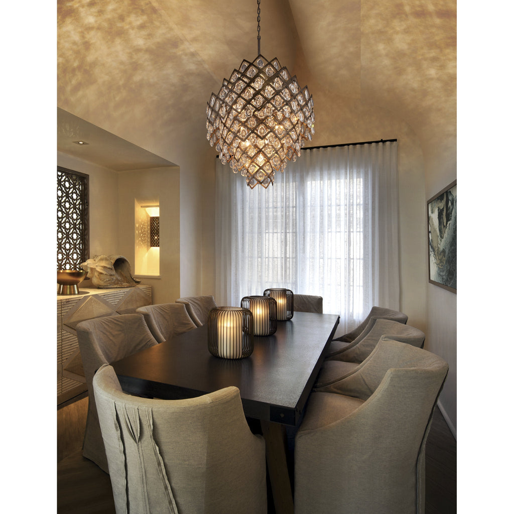 Tiara 11-Light Chandelier in Vienna Bronze 32.25L x 32.25W x 39H
