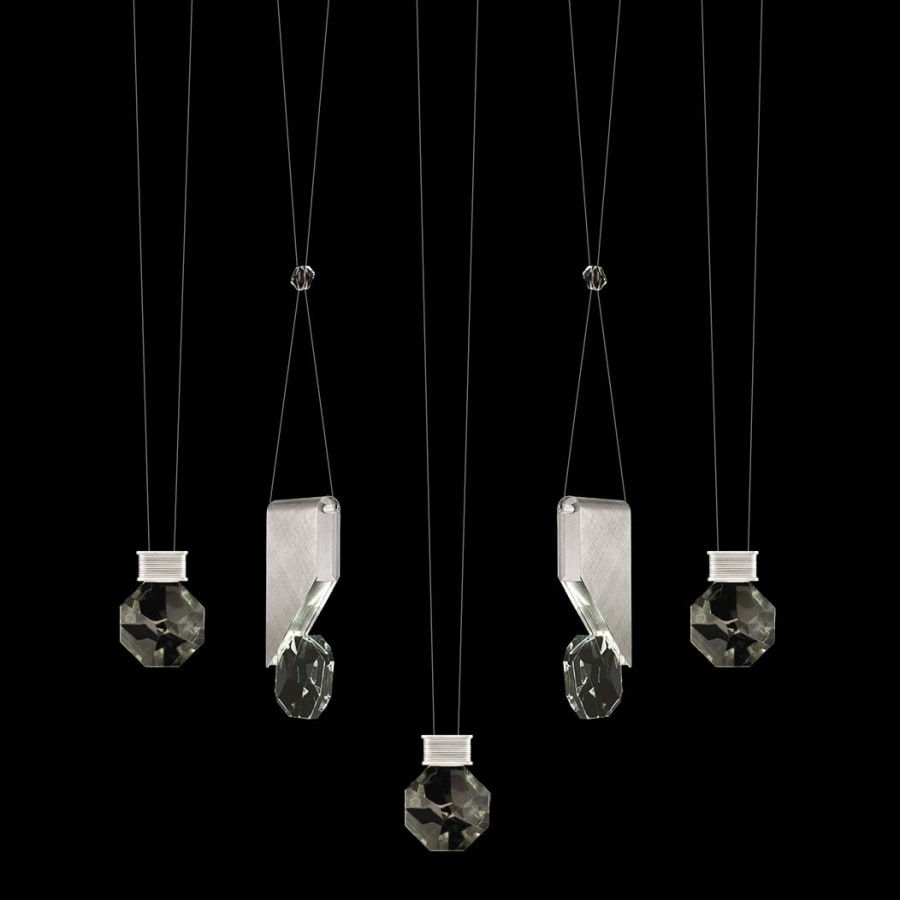 Fine Art Handcrafted Lighting ARIA 10 Light 43" Wide Integrated LED Crystal Linear Pendant