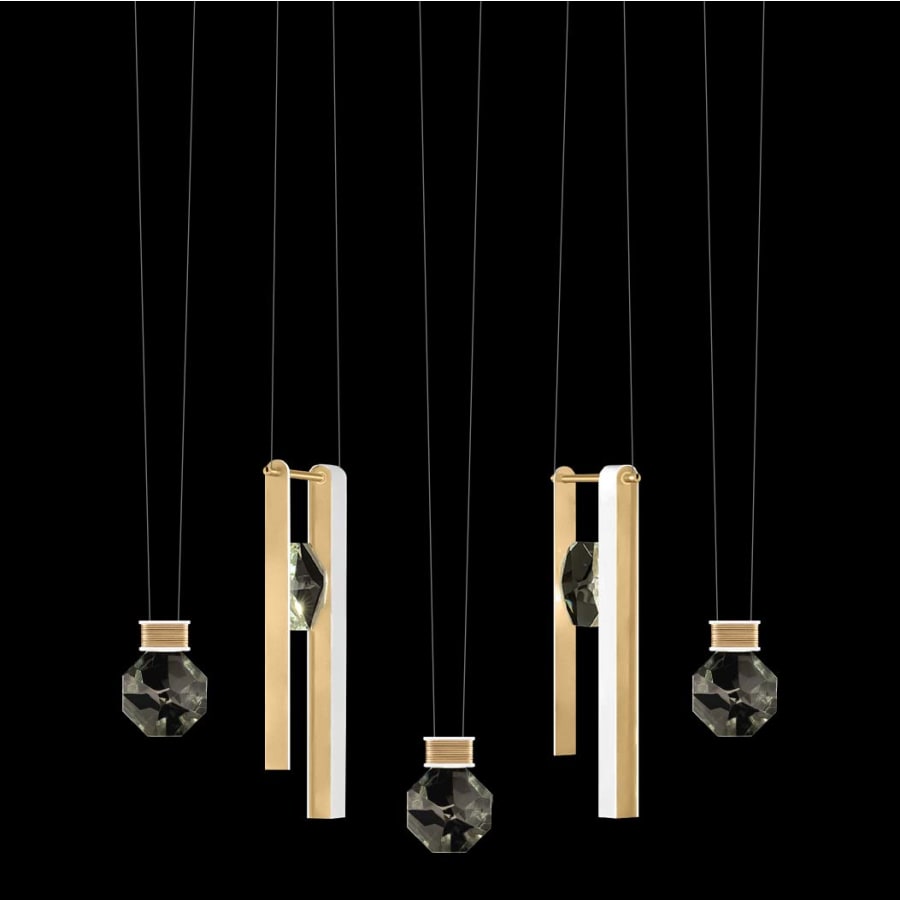 Fine Art Handcrafted Lighting ARIA 10 Light 43" Wide Integrated LED Linear Pendant
