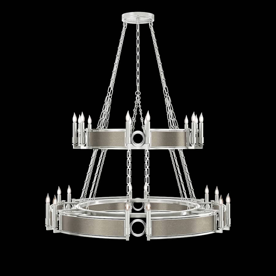 Fine Art Handcrafted Lighting Mirage 24 Light 50" Wide Taper Candle Style Chandelier
