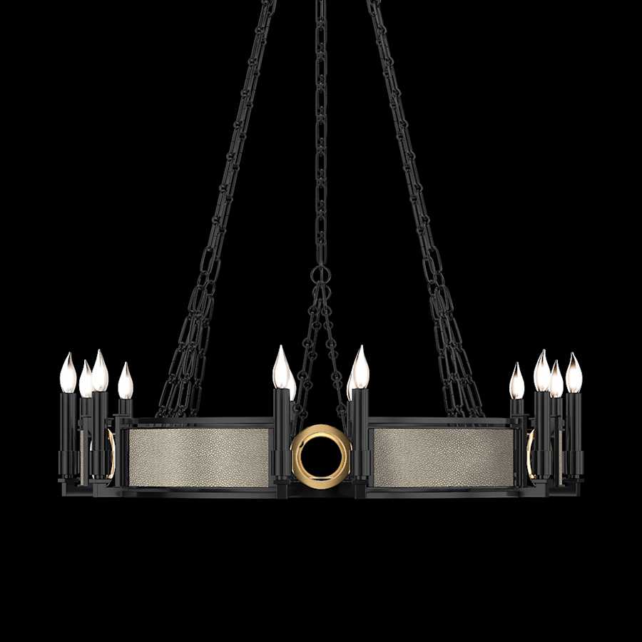 Fine Art Handcrafted Lighting Mirage 12 Light 36" Wide Taper Candle Style Chandelier